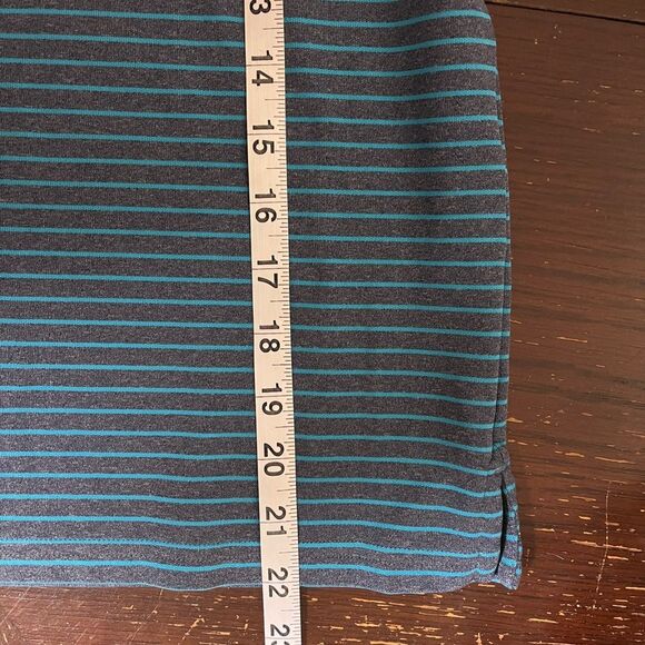 Under Armour Kids Blue Striped Polo Shirt Sz L - Picture 8 of 8